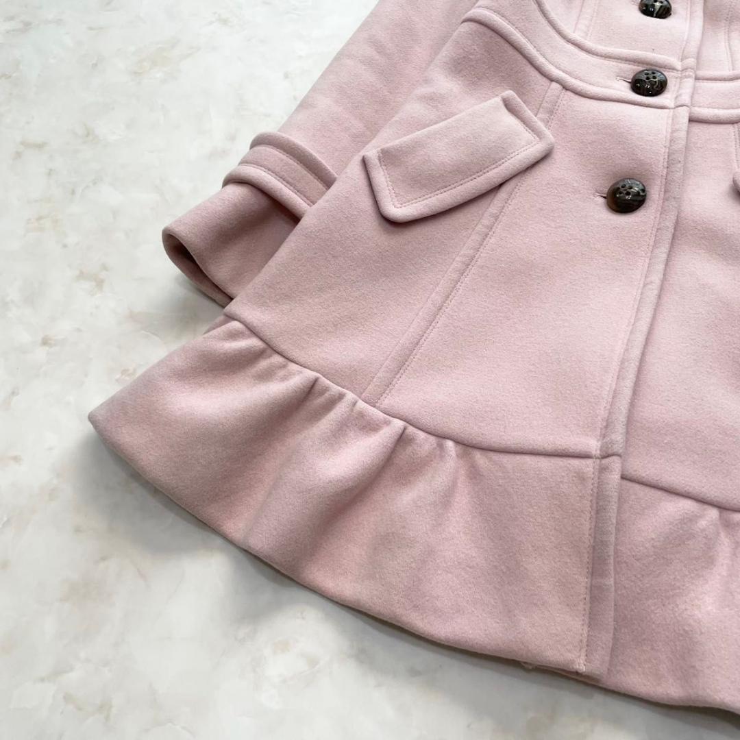 BURBERRY BLUE LABEL ロングコート ピンク　S アンゴラ混