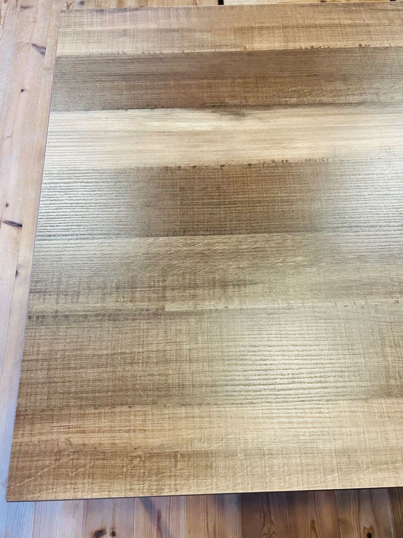 継ぎ脚付き 古材風アイアンこたつテーブル ブルック ハイタイプ120x60cm