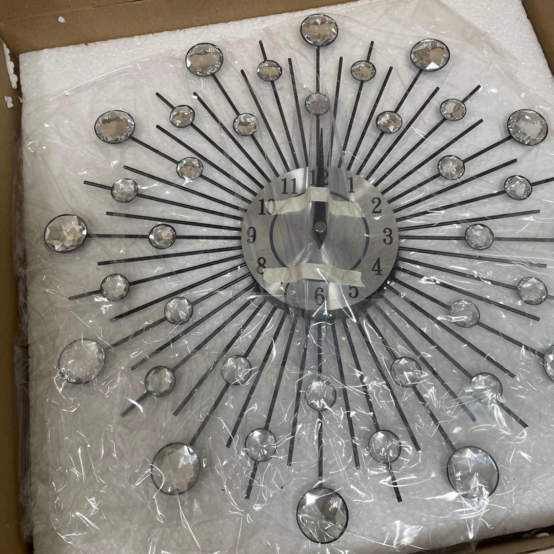 ラグジュアリー ラージ ラウンド ミュート クロック60 x 60cm