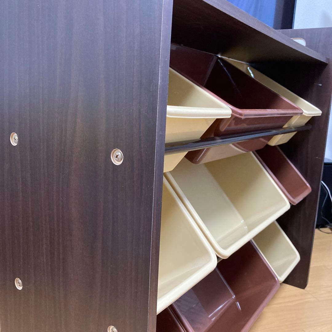 ☆棚☆組み替え自由☆ベージュ☆ブラウン☆おもちゃ整理などにも☆