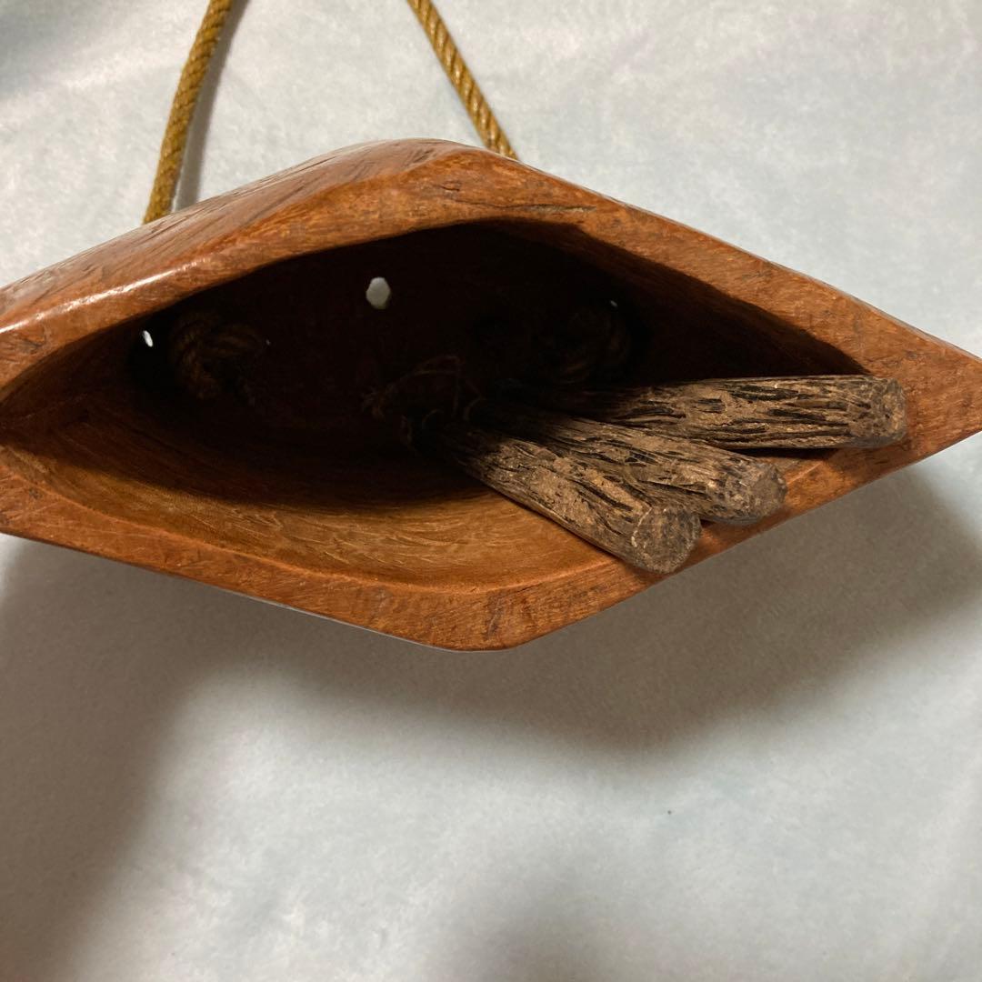 スイス木製カウベル　アンティーク　エスニック　ビンテージ　骨董