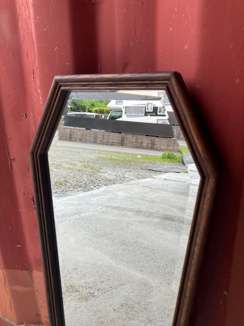 ヴィンテージ　起立木工　ウォールミラー