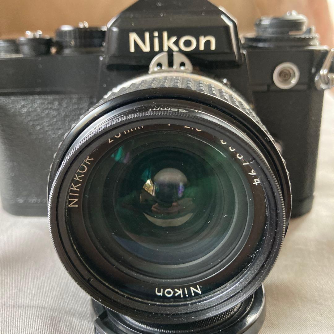 Nikon FEブラックボディ本体レンズ３点セット