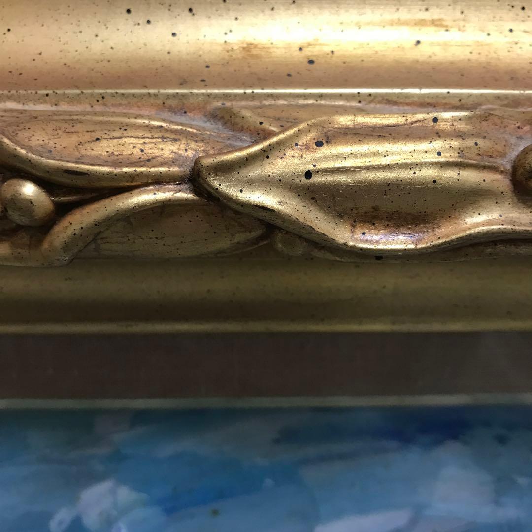 鈴木マサハル　ヴェネツィア風景の油彩額縁