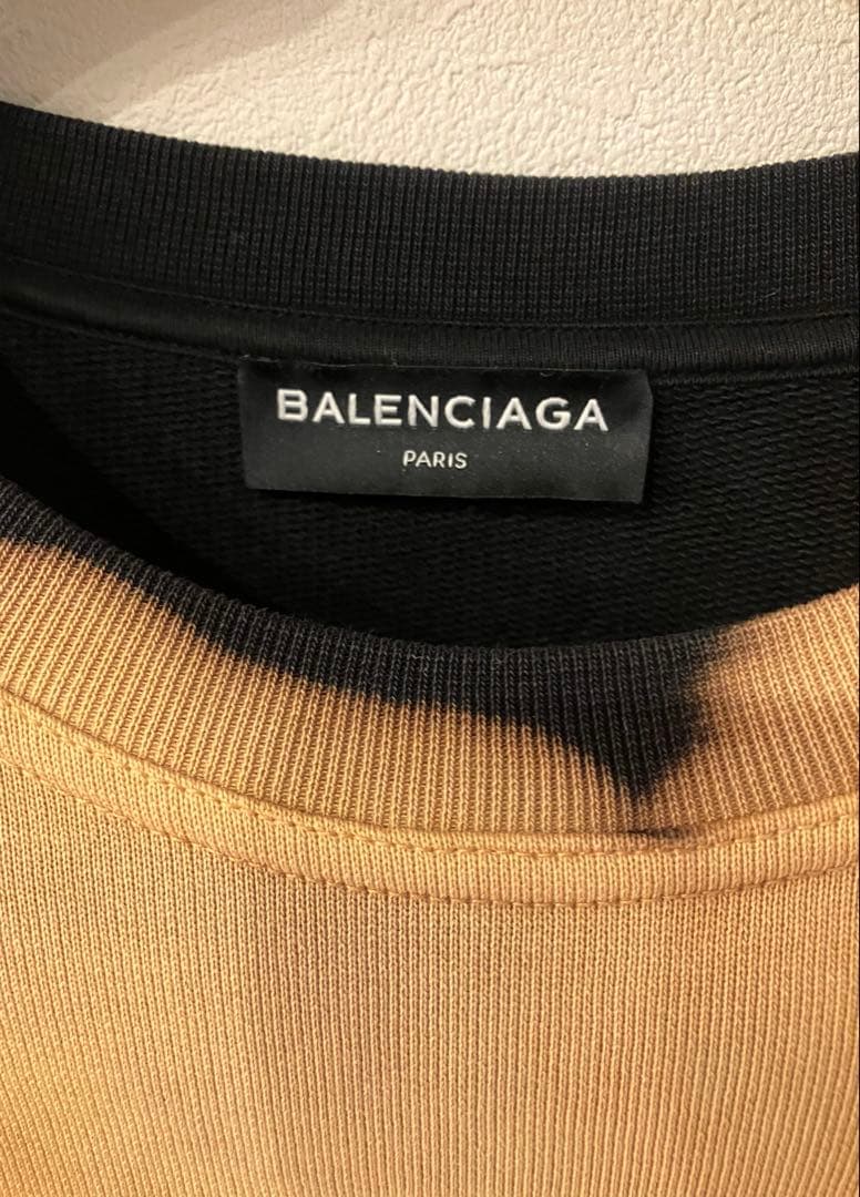 お*と様 美品　BALENCIAGA HOMMEブリーチスウェット