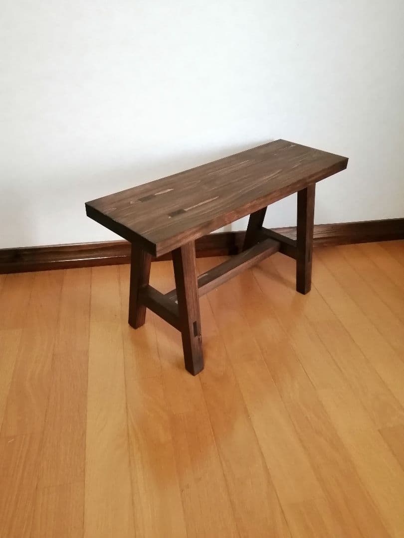 木製フラワースタンド　花台　幅65cm×高さ35cm　スツール　ベンチ　水槽台