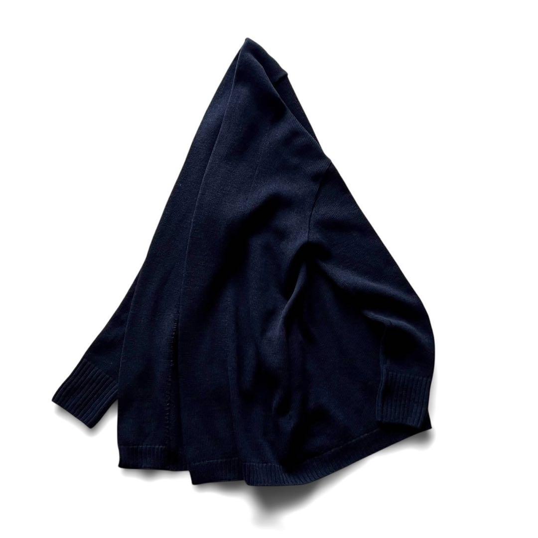 【美品】45R/45RPM ウール100% ボタンレスカーディガン