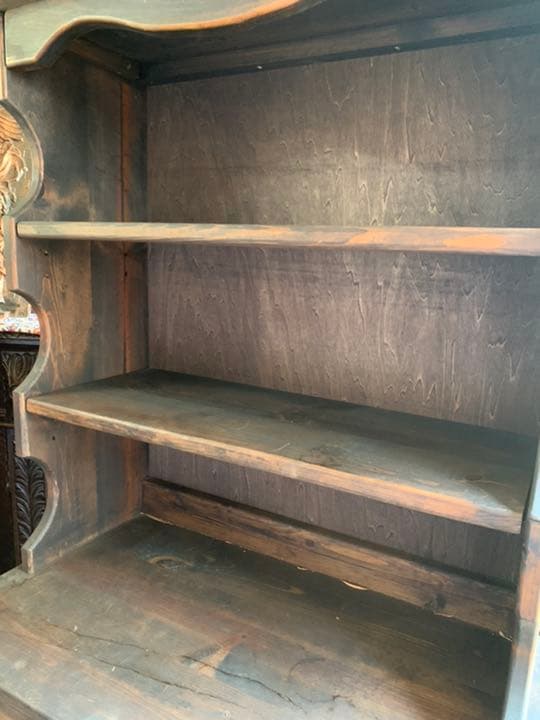 アンティーク　レトロ　カントリー　調　飾り棚　陳列　収納　棚