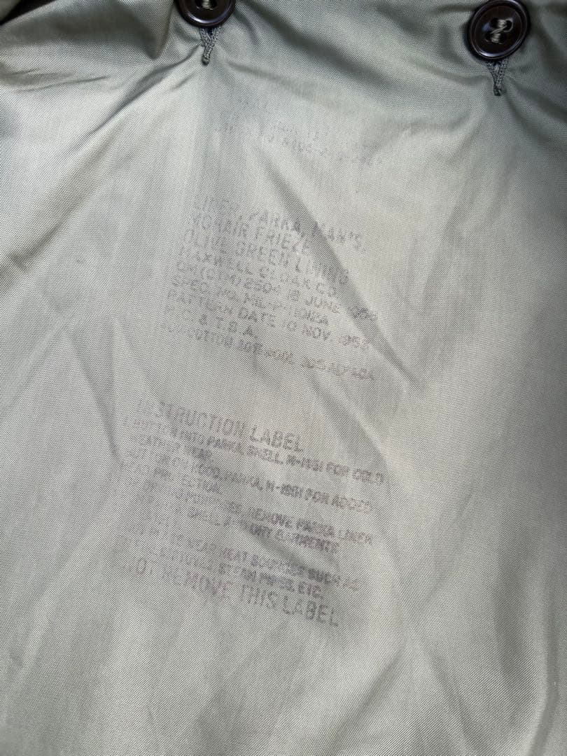 anytee購入【50s前期 】M51パーカーモッズコートMコットンサテン