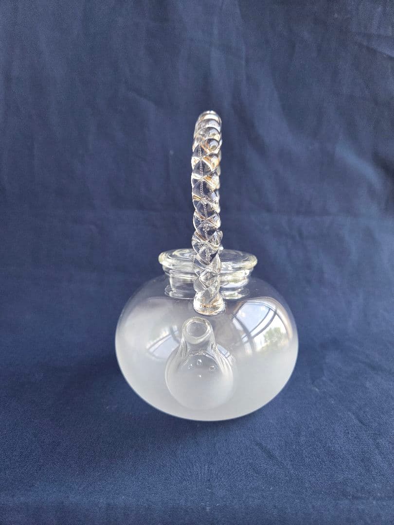 湯沸　義山　山下璃風作　未使用　ガラス　耐熱　湯沸かし