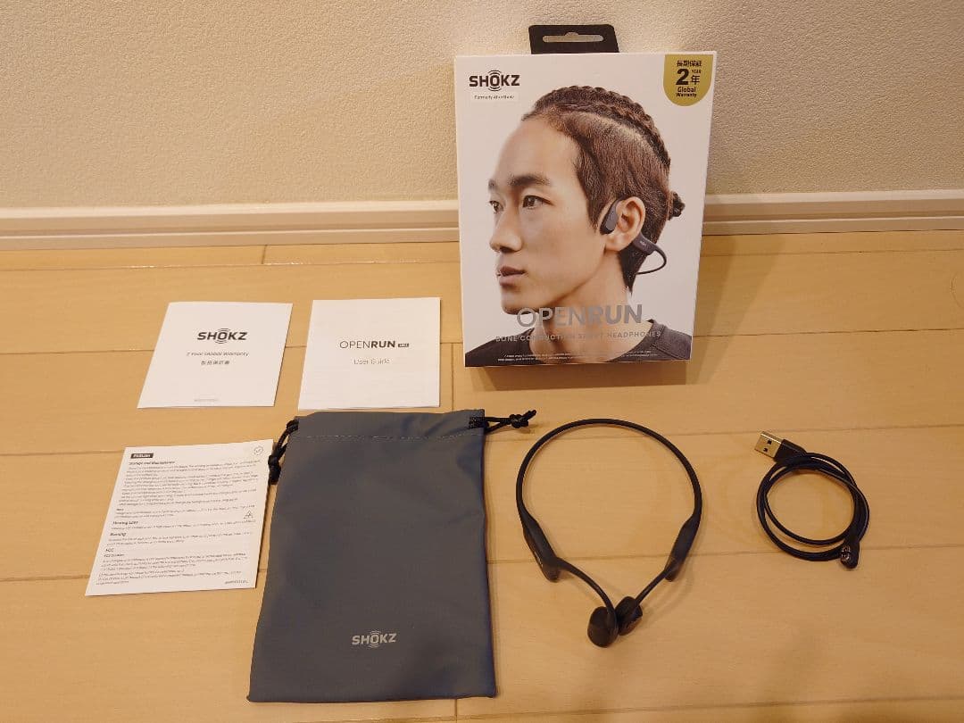 SHOKZ　OPEN RUN　骨伝導イヤホン