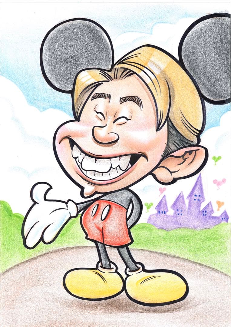 世界で1枚の手描きのオーダーメイド似顔絵★ご両親ギフト★結婚式★感謝の気持ち