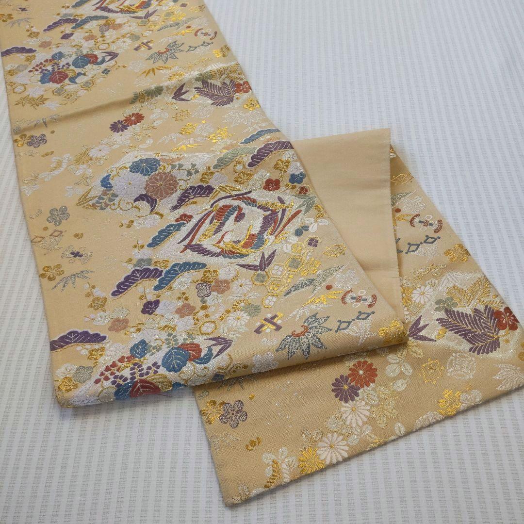 【袋帯】幸せを結ぶ帯＊鳳凰と宝尽くしが織りなす西陣の華/Obi/Vintage