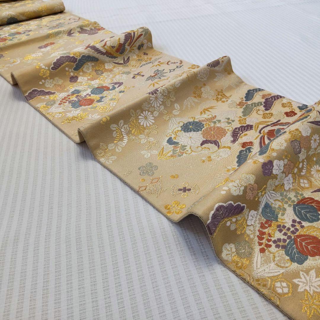 【袋帯】幸せを結ぶ帯＊鳳凰と宝尽くしが織りなす西陣の華/Obi/Vintage