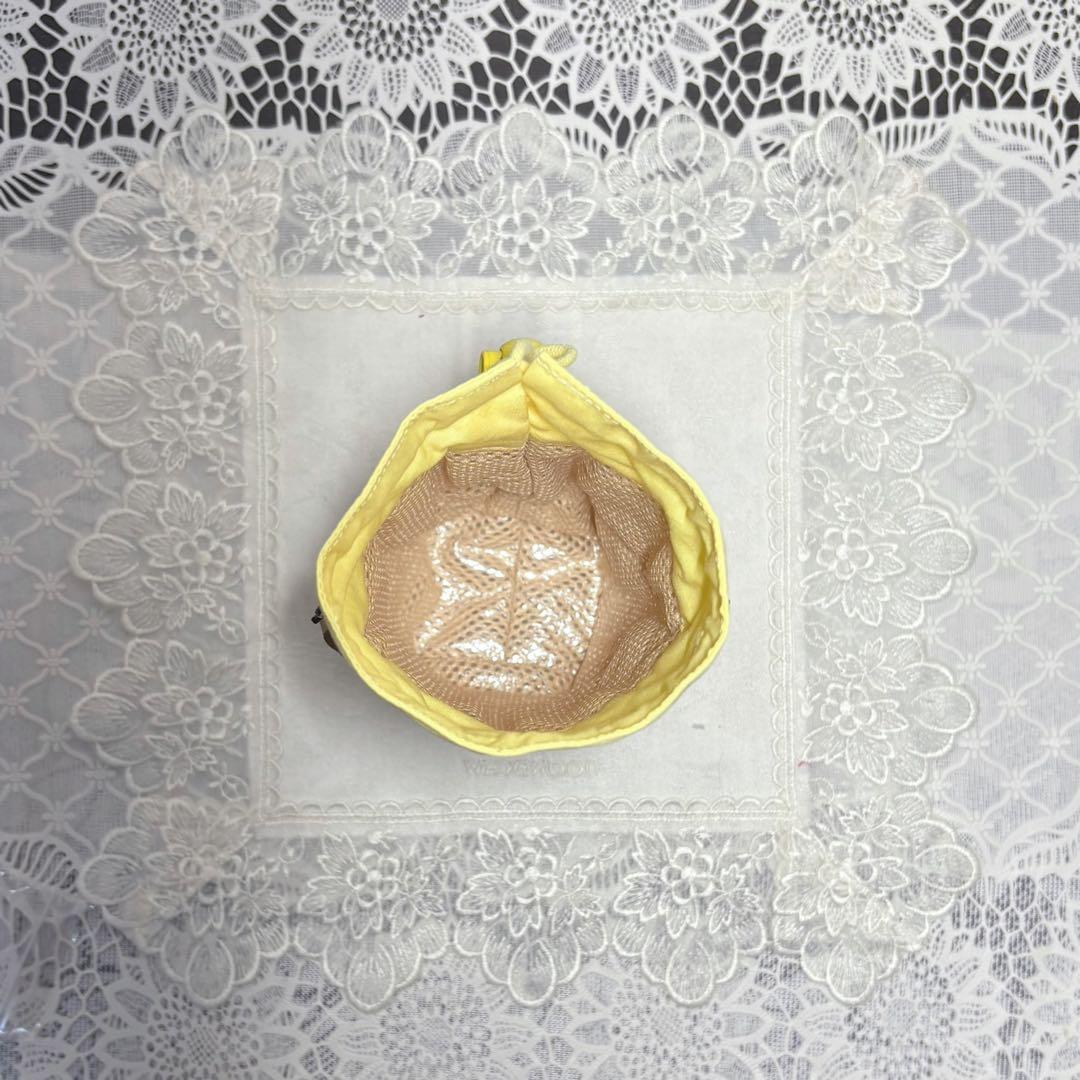 ペットボトルカバー　リバティベッツィ　イエロー　本革持ち手　ハンドメイド