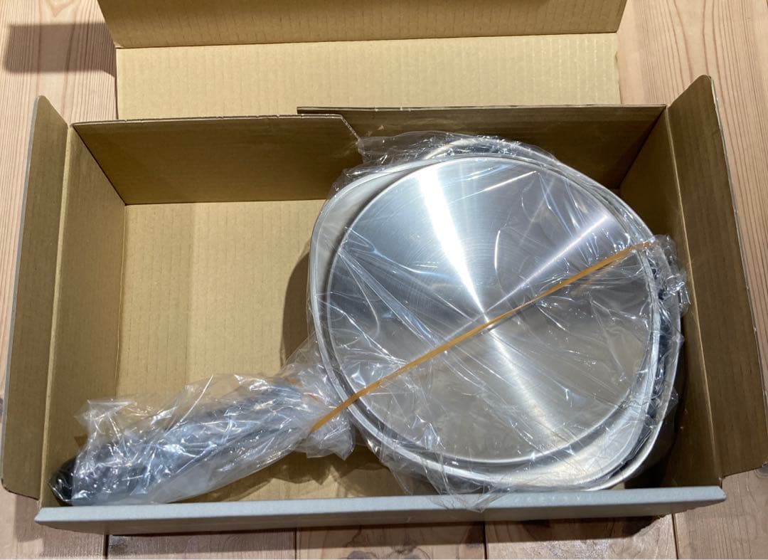 【新品・未使用】柳宗理　ステンレス•アルミ3層鋼　片手鍋18㎝つや消し　IH対応