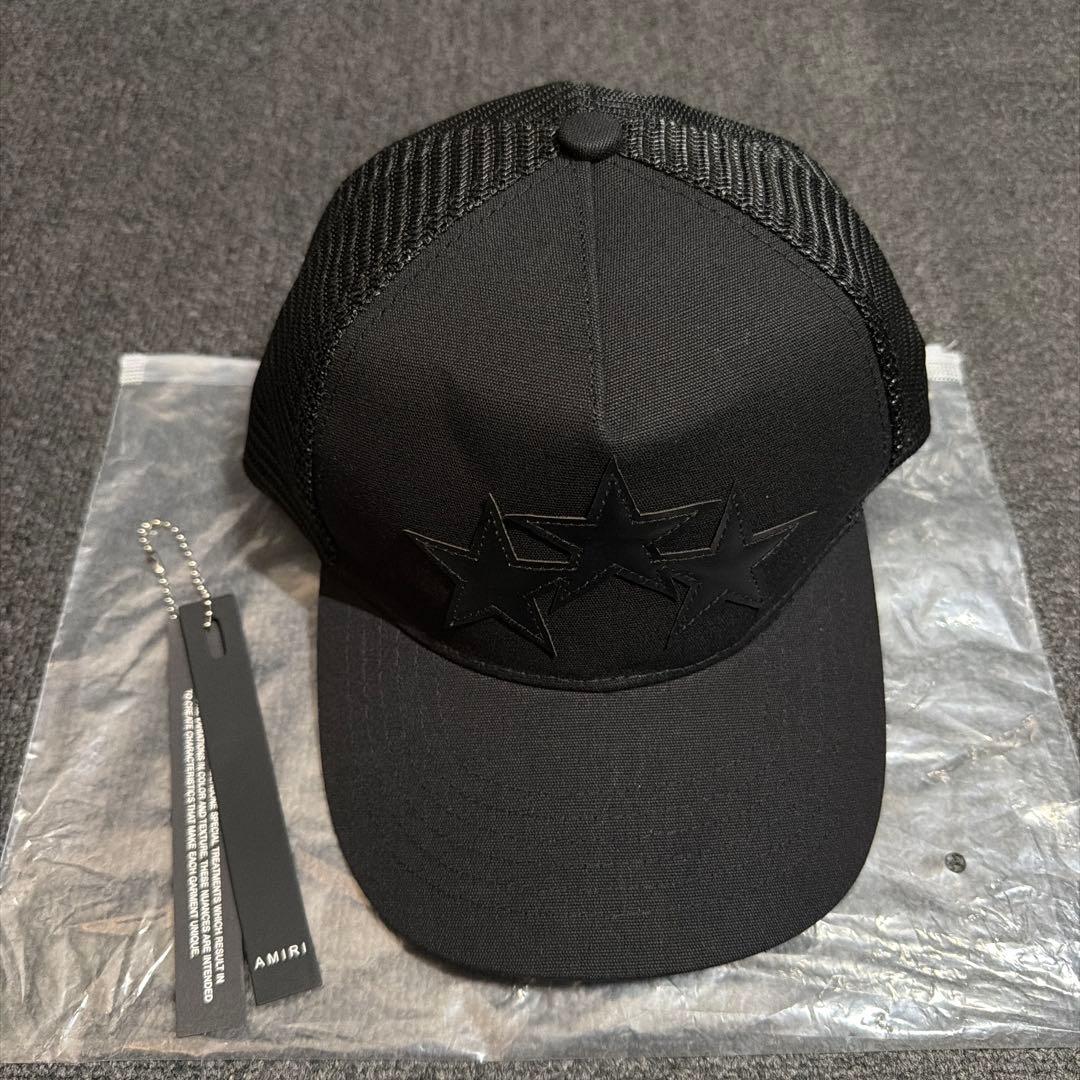 AMIRI 3 STAR TRUCKER キャップ ブラック