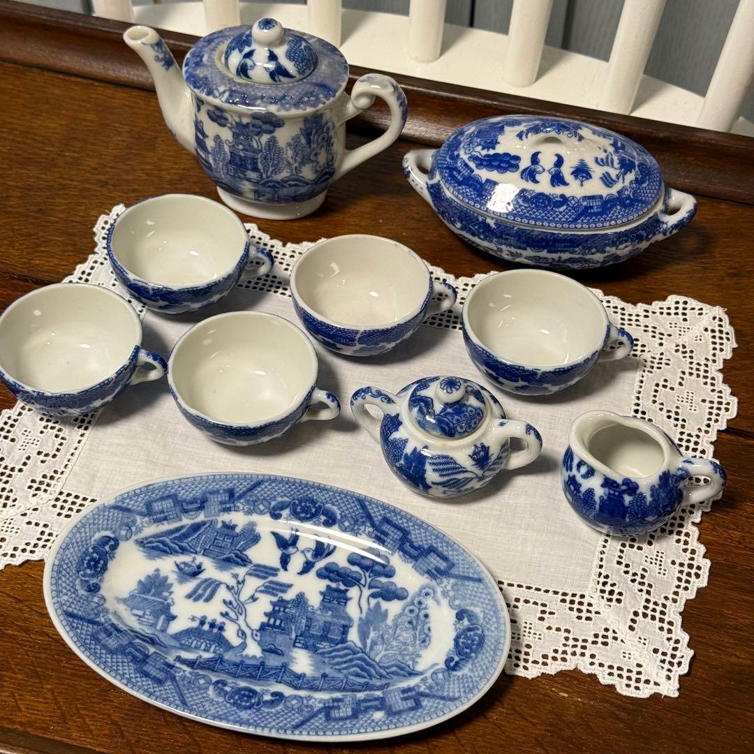 ブルーウィロー　ミニチュアティーセット