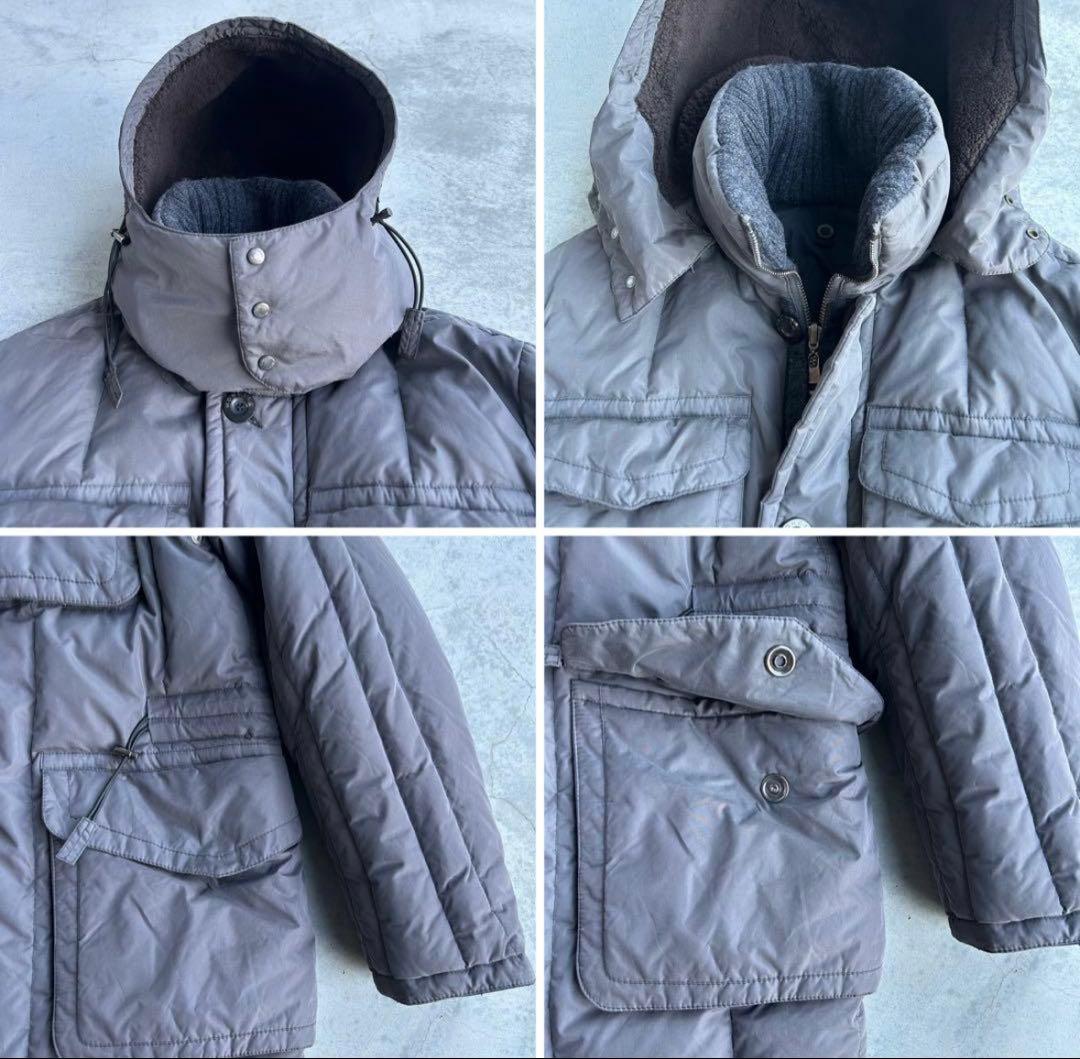 極美品 レア 茶タグ MONCLER ダウンジャケット カラコラム グレー 3