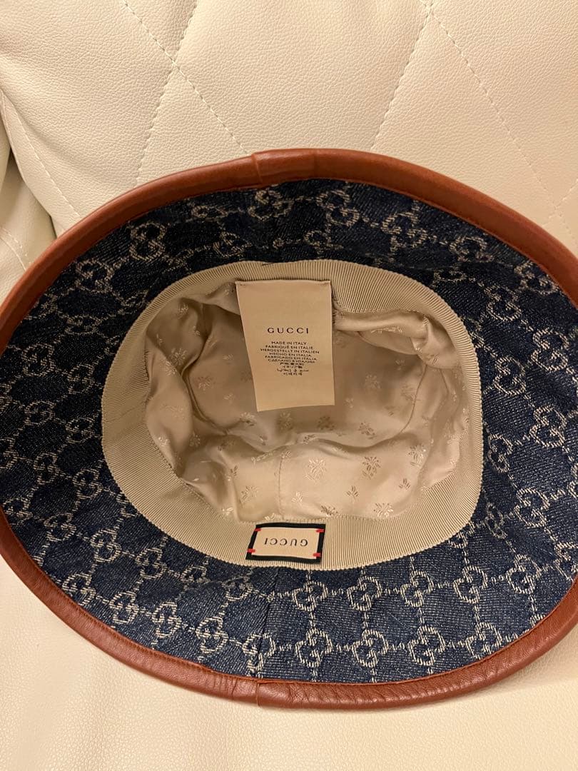 GUCCI バケットハット ネイビー デニム