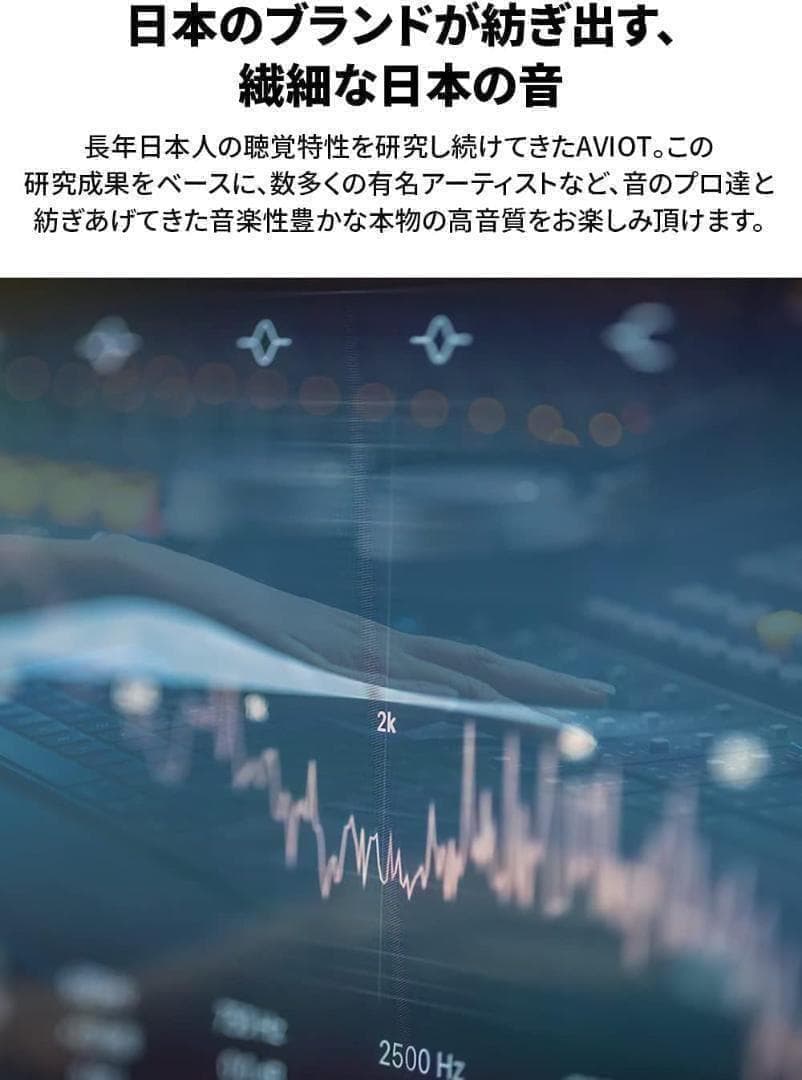 新品★AVIOT ワイヤレスイヤホン TE-D01t ブラック