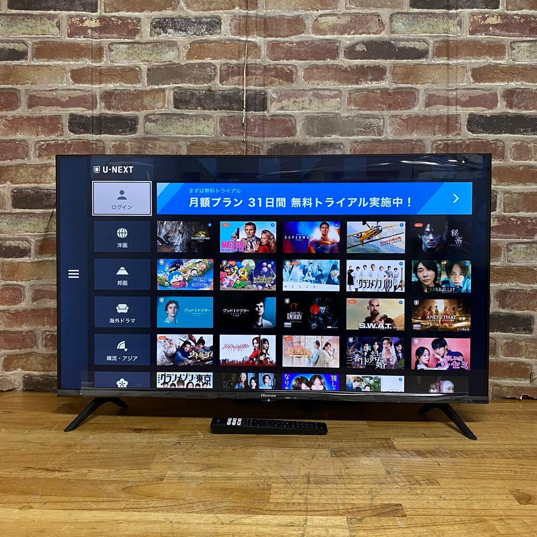 ハイセンス 40V型 液晶テレビ 40A40H 動画配信アプリ搭載 22年製