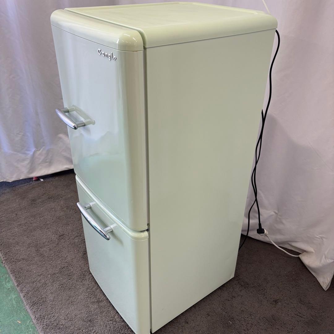 12　冷蔵庫　一人暮らし　右開き　綺麗　中古　レトロ　設置無料　安い‼️