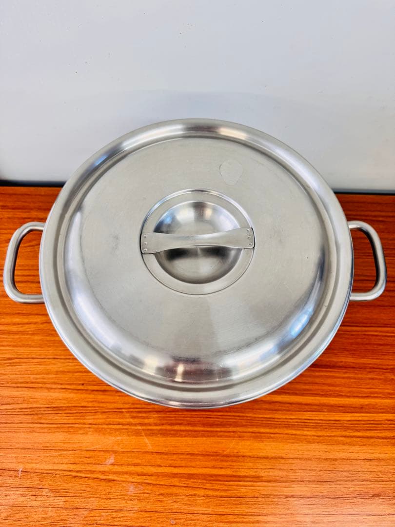 業務用 寸胴鍋 31cm 深型 約20L 蓋付き SUS444