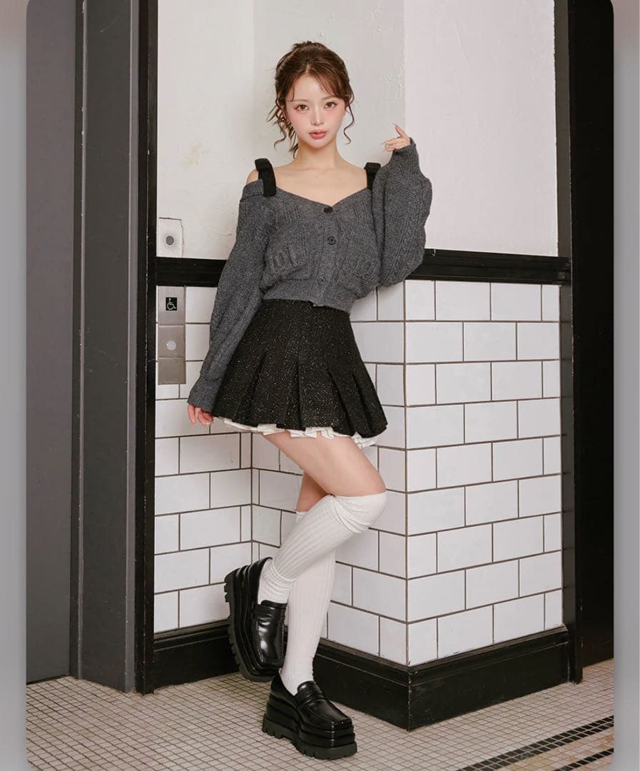 【Darich】ダーリッチ❤ プラットフォームローファー✨ブラック　M size