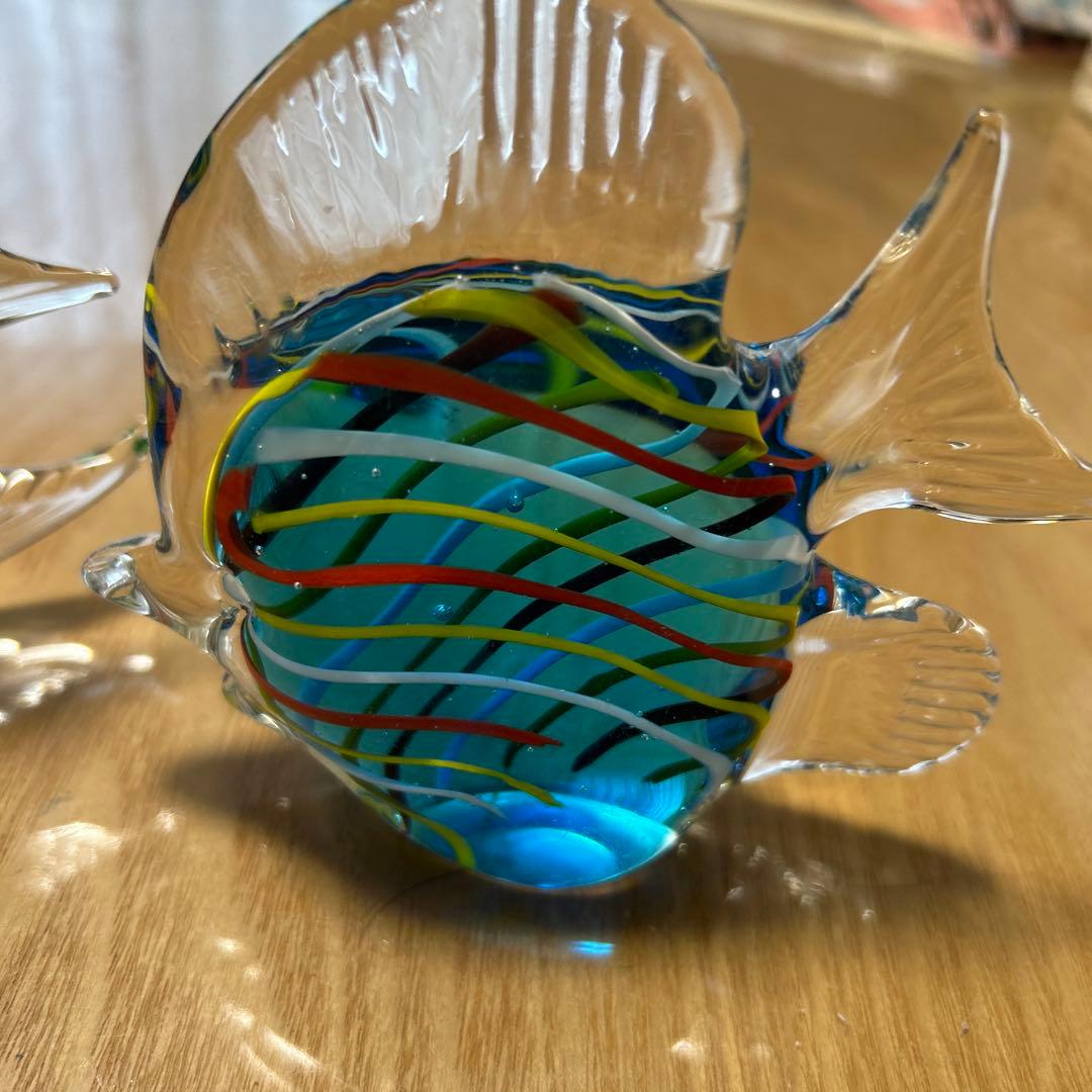 魚のガラスオブジェ