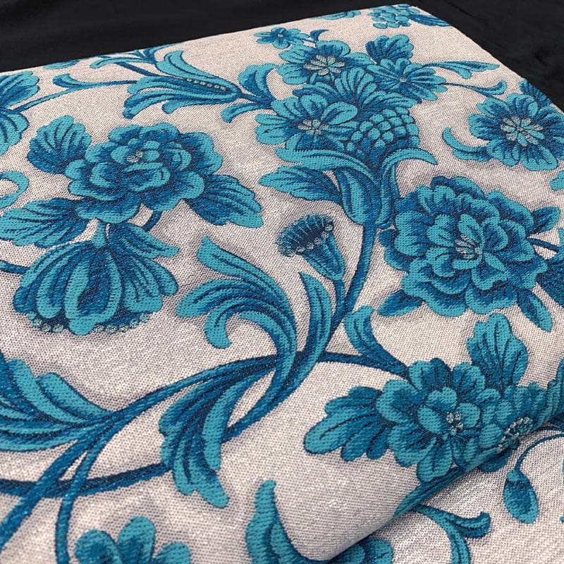 508my18◇西陣織 花唐草 秀華優映文 オリエンタル 銀糸 六通 袋帯◇美品