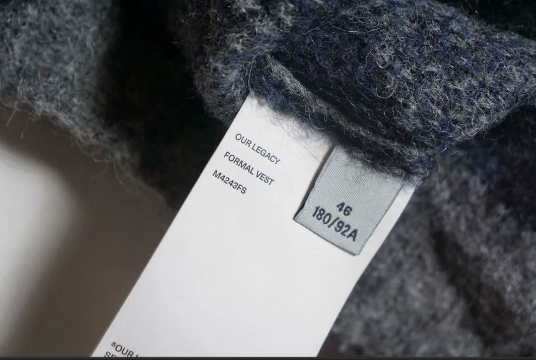 g*e様 OUR LEGACY アワーレガシー　ベスト モヘア ニット46