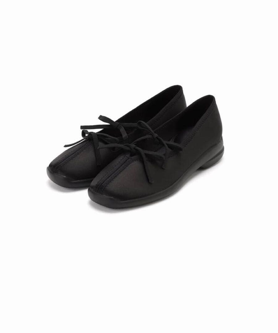 新品未使用 LE TALON Lダブルリボンバレリーナ ブラック 24.0