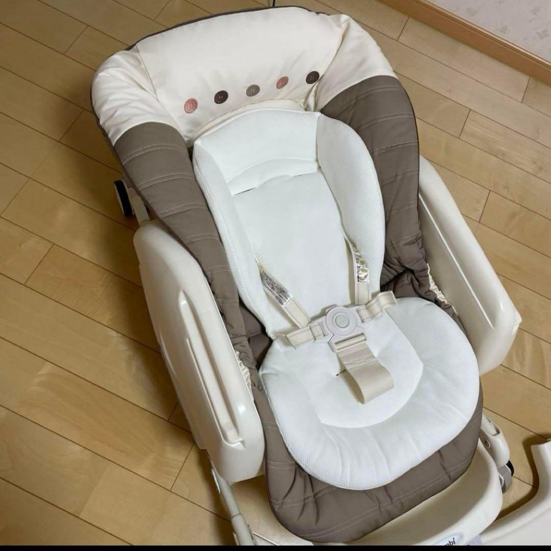 極美品　コンビネムリラATエッグショック　電動ハイローチェア　動作確認済み