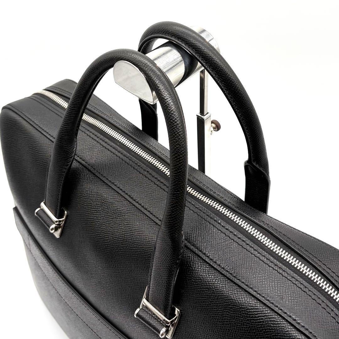 【極美品】ダンヒル カドガン ビジネスバッグ レザー A4可 ブラック