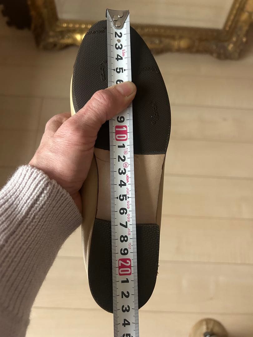 CHANEL バレエシューズ ベージュ/ブラック 35,5