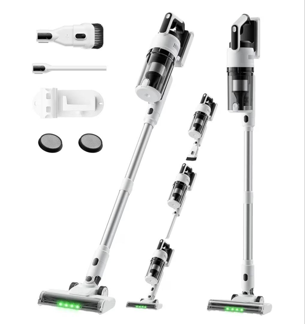 掃除機 コードレス スティッククリーナー 強力吸引 55分連続稼働 スタンド不要