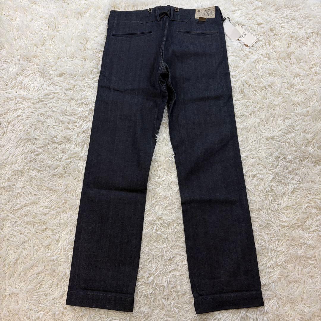 【新品タグ付き】RRL セルビッチデニム シンチバック サスペンダーボタン