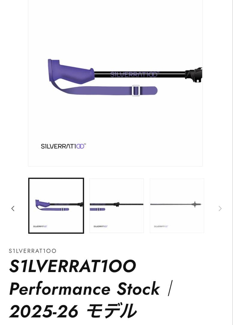 スキー SILVERRATIOO Performance Stock