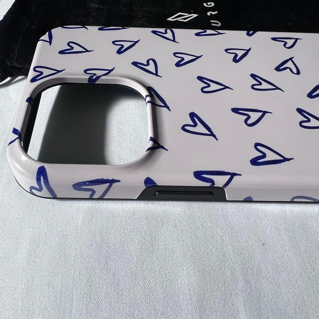 BURGA ハート柄 iPhone 13pro maxケース 収納袋付き