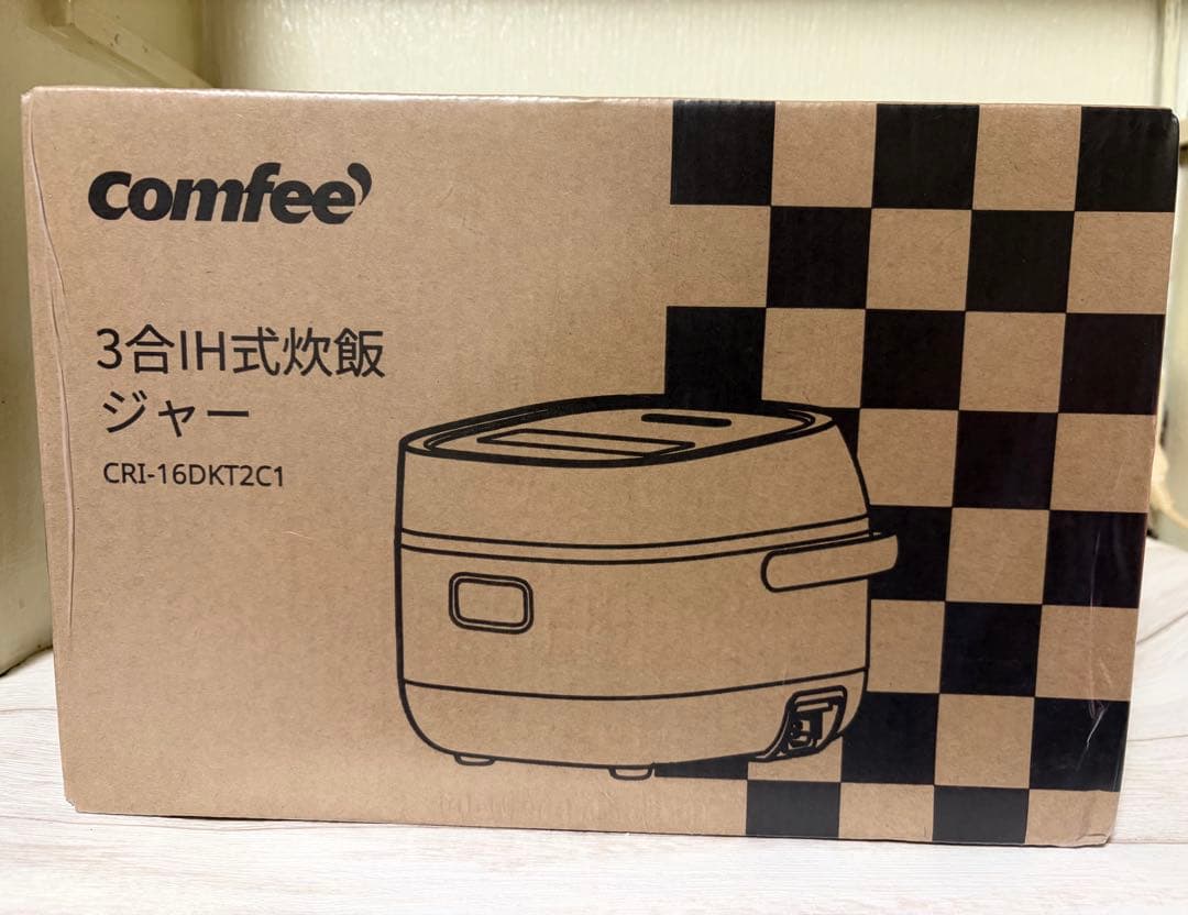 新品未開封 Comfee IH炎旨炊き炊飯器 3合炊きCRI-16DKT2C1