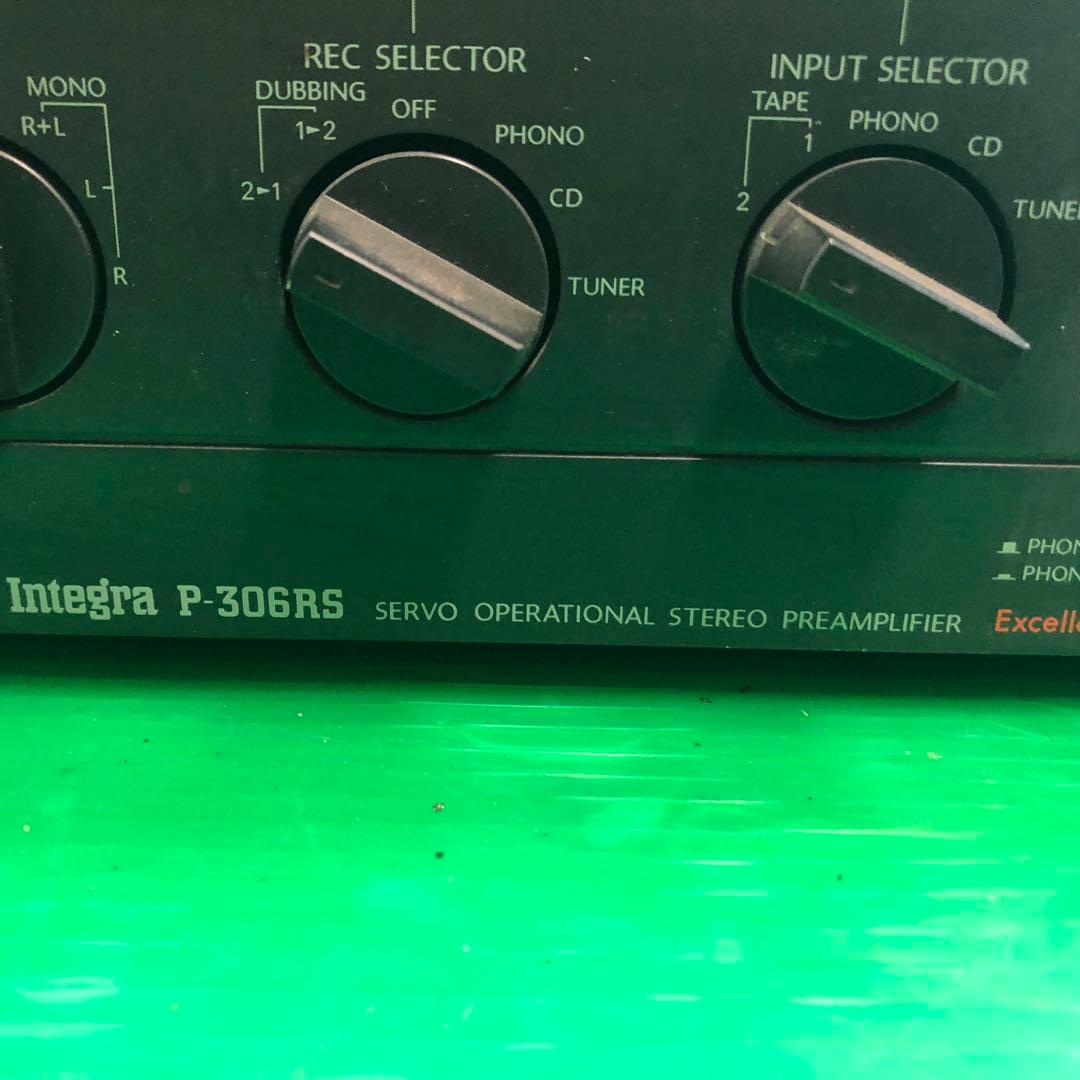 SONY Integra P-306RS ステレオプリアンプ 通電確認のみ