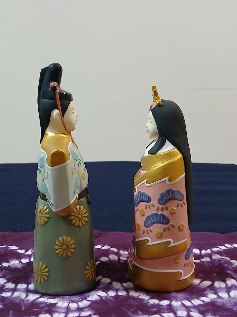 雛人形 立雛のりたけ　陶器製　ヴィンテージ