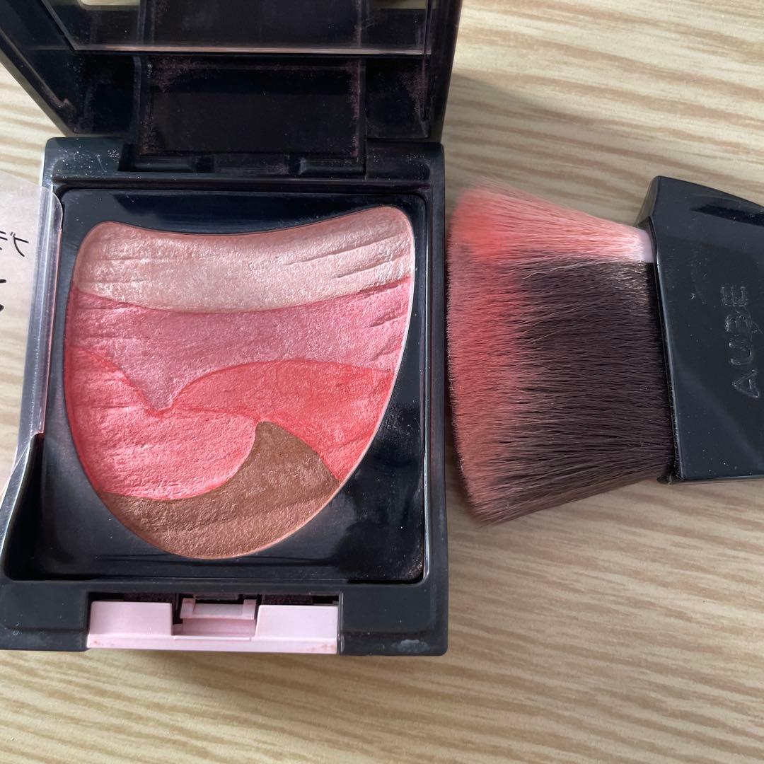 オーブアイシャドウN18、N16&チーク02、マキアージュスタイリングアイズS