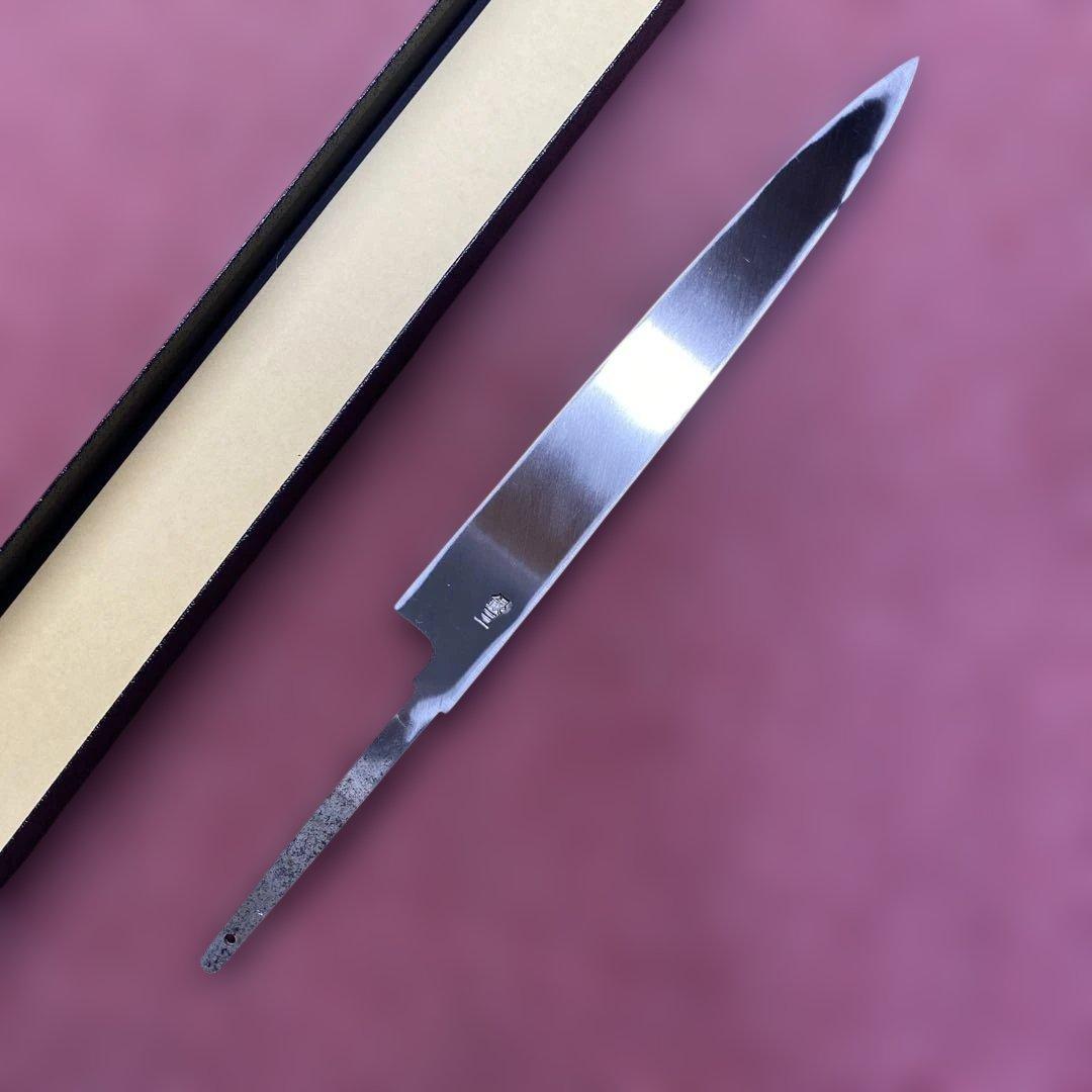 銀三　柳刃包丁　240㎜ 8寸 柄無し