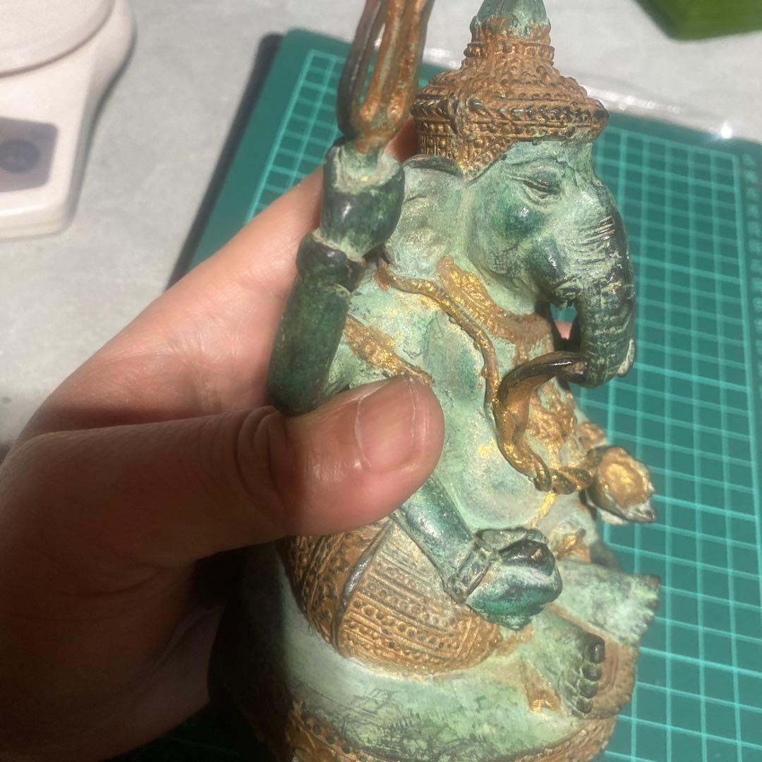 ガネーシャ像 銅像 置物 ヒンドゥー教　神仏様