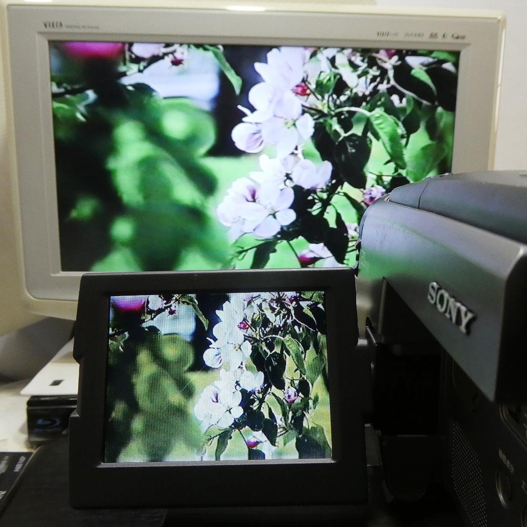 動作良好 Hi8ソニー CCD-TRV90 8ミリビデオカメラ DVD化に最適