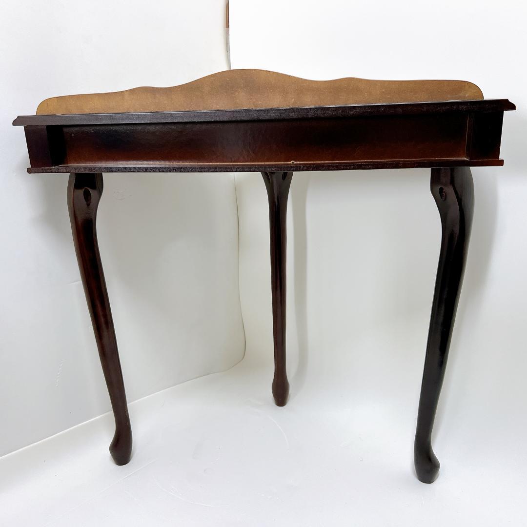 【良品✨送料無料】 アンティーク調 ハーフラウンド コンソールテーブル