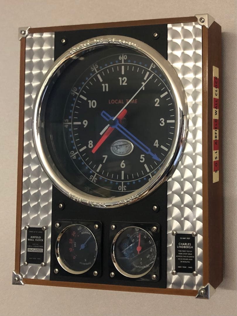 【貴重】スピリット・オブ・セントルイス号 壁掛け時計