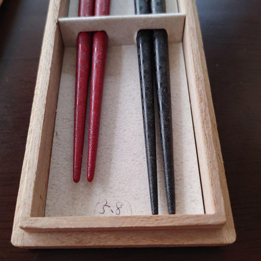 夏野　最高級津軽紋紗塗　夫婦箸